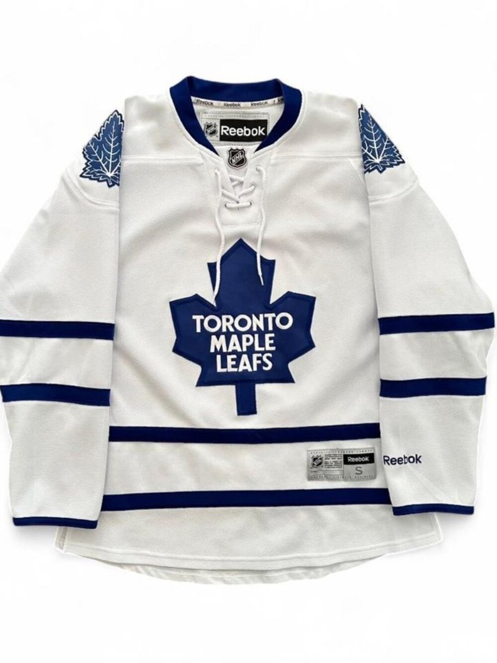 Reebok Toronto Maple Leafs NHL Hockey Jersey White Blue Men's Small